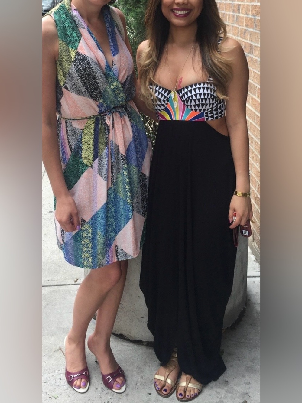 Mara Hoffman Black Strapless Maxi with Colorful Chevron Waist - Picture 11 of 11